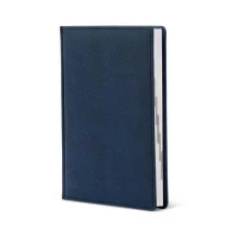 Щоденник Brisk Office А5 168 аркушів, лінія, темно-синій Twill ЗВ-43