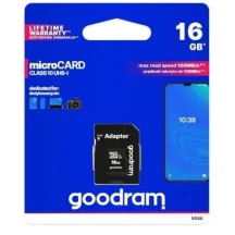 Карта пам'яті GoodRam 32Gb Micro SDHC Class 10 UHS I + адаптер M1AA-0320R11