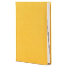 Щоденник датований 2027 Brisk Office А5 176 аркушів, лінія, жовтий Twill ЗВ-55