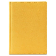 Щоденник датований 2027 Brisk Office А5 176 аркушів, лінія, жовтий Twill ЗВ-55 — фото 2