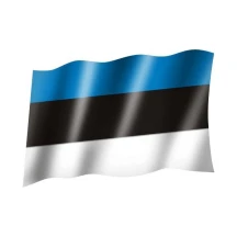 Прапор Естонія 14,5 х 23 см настільний, габардин П-3 г