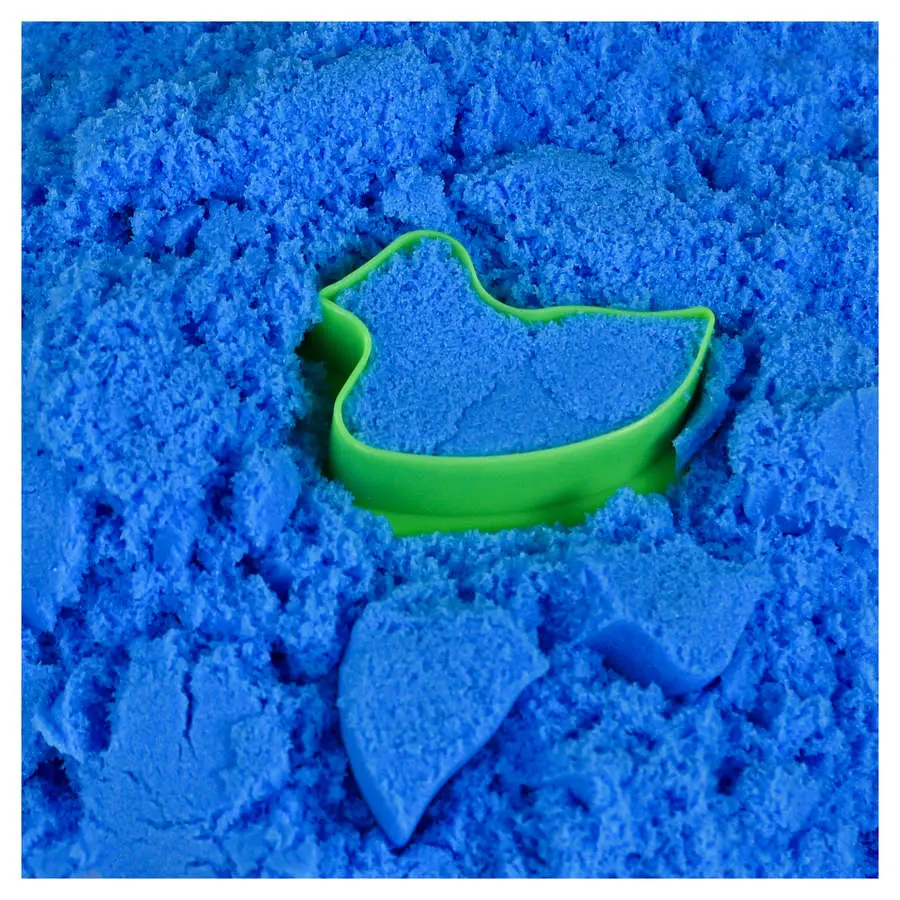 Кінетичний пісок Magic sand блакитний, 200 г + формочка, зіп-пакет Strateg 3+ 31209 — фото 2
