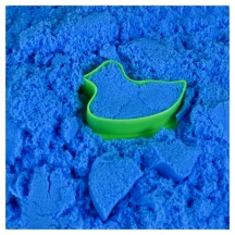 Кінетичний пісок Magic sand блакитний, 200 г + формочка, зіп-пакет Strateg 3+ 31209 — фото 2