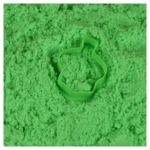Кінетичний пісок Magic sand зелений, 200 г + формочка, зіп-пакет Strateg 3+ 31211 — фото 2