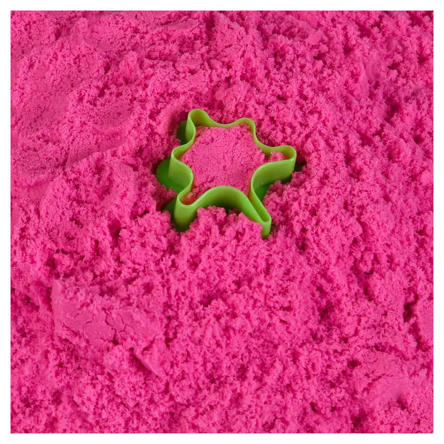 Кінетичний пісок Magic sand рожевий, 200 г + формочка, зіп-пакет Strateg 3+ 31210 — фото 3