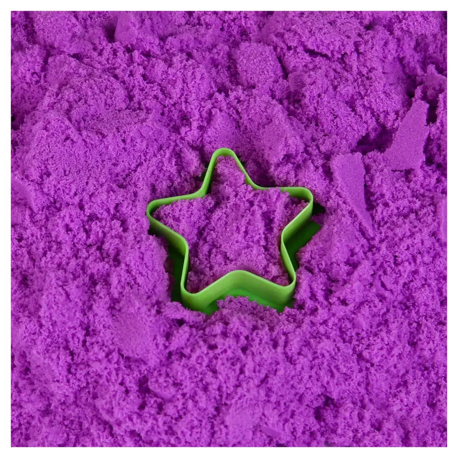 Кінетичний пісок Magic sand фіолетовий, 200 г + формочка, зіп-пакет Strateg 3+ 31212 — фото 3