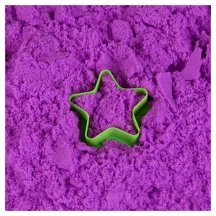Кінетичний пісок Magic sand фіолетовий, 200 г + формочка, зіп-пакет Strateg 3+ 31212 — фото 3