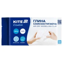 Глина самозастигаюча 250 г біла Kite Creative K-292