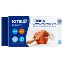 Глина самозастигаюча 1000 г теракотова Kite Creative K-290-1