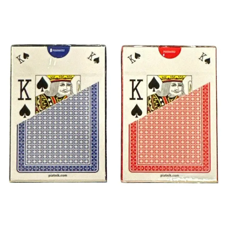 Карты игральные для Покера Piatnik Plastik Poker, большой индекс, 55 карт 1358 — фото 3