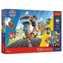 Пазли 100 елементів "Щенячі пригоди", 41 х 27,5 см, 5+ Trefl 16550