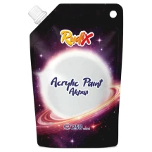 Фарба акрилова 250 мл, біла перлина, софт-пак Rudix 8525033