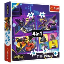 Пазли 4 в 1 "Зустрічайте Batwheels", 28,5 х 20,5 см, 4+ Trefl 34658