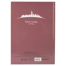 Книга записна Axent А4 "Maps New York", 96 аркушів, клітинка, рожево-коричнева 8422-543-A — фото 2