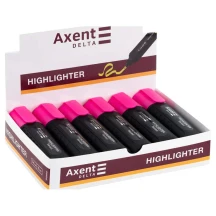 Маркер текстовий рожевий Axent Highlighter Standart 1 - 5 мм, кліноподібний D2505-10 — фото 2