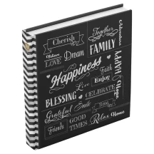 Фотоальбом Henzo 300 х 300 Fantasy Black Wording 100 білих сторінок 10.741.00